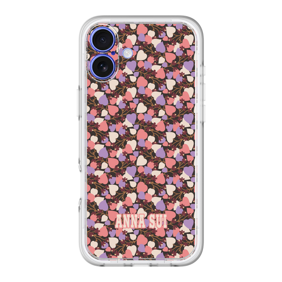スリムプロテクションプレミアムケース［ ANNA SUI - HEARTS VINE - PINK ］