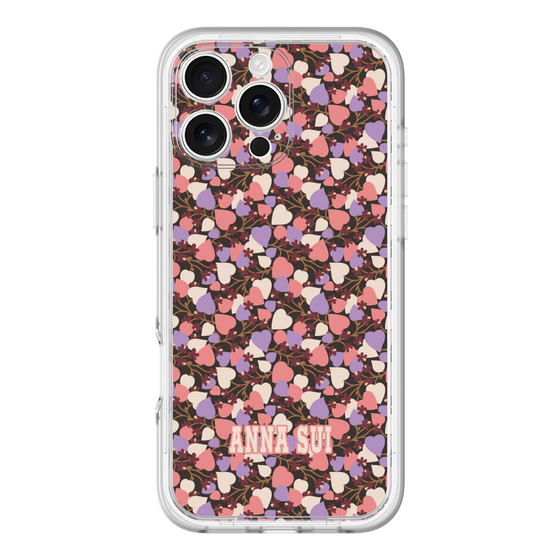 スリムプロテクションプレミアムケース［ ANNA SUI - HEARTS VINE - PINK ］