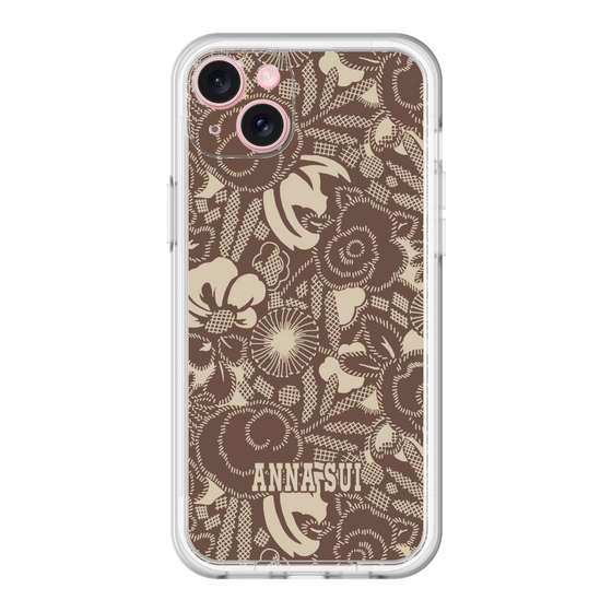 スリムプロテクションプレミアムケース［ ANNA SUI - STITCHED FLORAL ］