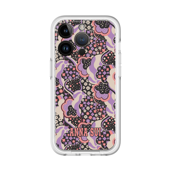 スリムプロテクションプレミアムケース［ ANNA SUI - WAVY CLOUDS ］