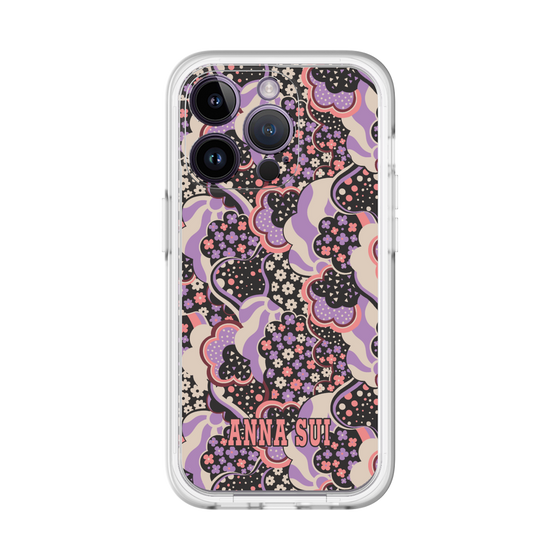 スリムプロテクションプレミアムケース［ ANNA SUI - WAVY CLOUDS ］
