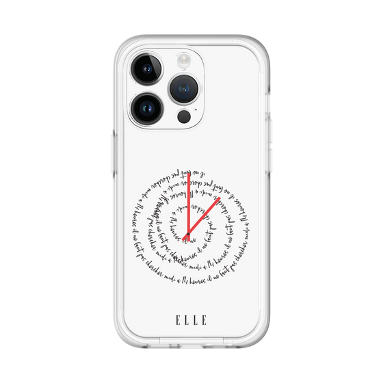 スリムプロテクションプレミアムケース［ ELLE - Do not look to 12 to 2 p.m. ］
