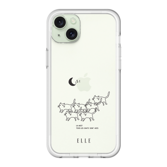 スリムプロテクションプレミアムケース［ ELLE - All cats are grey in the dark ］