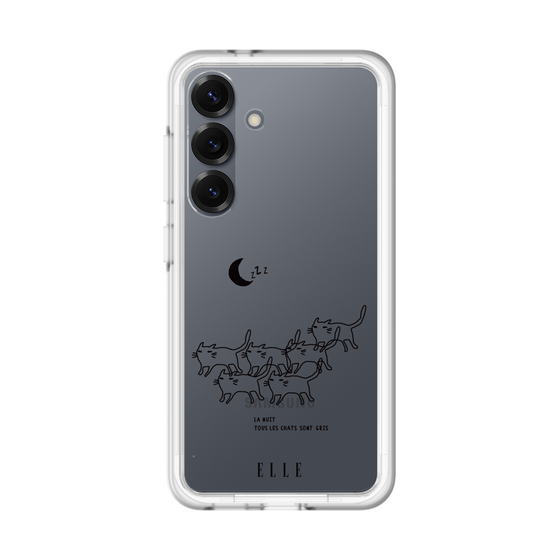 スリムプロテクションプレミアムケース［ ELLE - All cats are grey in the dark ］