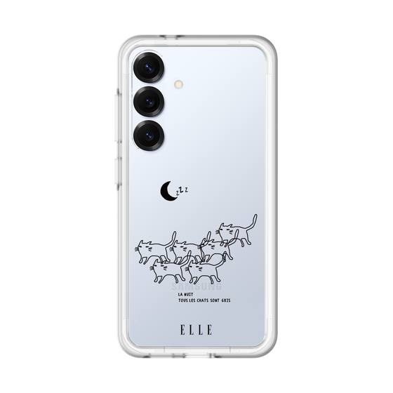 スリムプロテクションプレミアムケース［ ELLE - All cats are grey in the dark ］
