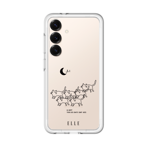 スリムプロテクションプレミアムケース［ ELLE - All cats are grey in the dark ］