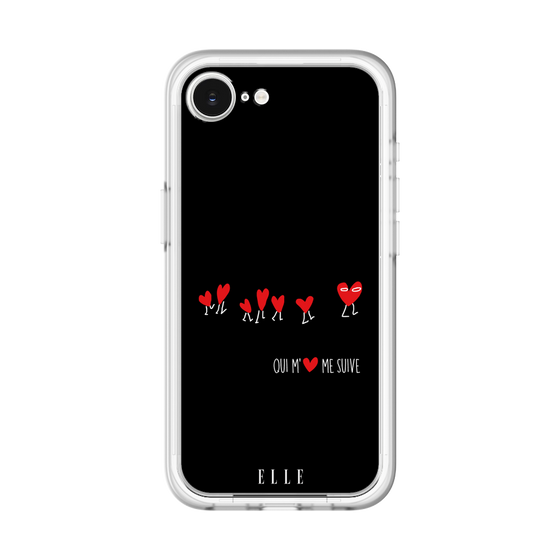 スリムプロテクションプレミアムケース［ ELLE - Let who love me follow me - ブラック ］