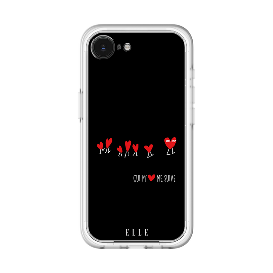 スリムプロテクションプレミアムケース［ ELLE - Let who love me follow me - ブラック ］