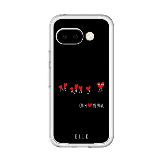 スリムプロテクションプレミアムケース［ ELLE - Let who love me follow me - ブラック ］