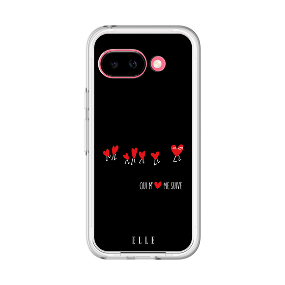スリムプロテクションプレミアムケース［ ELLE - Let who love me follow me - ブラック ］