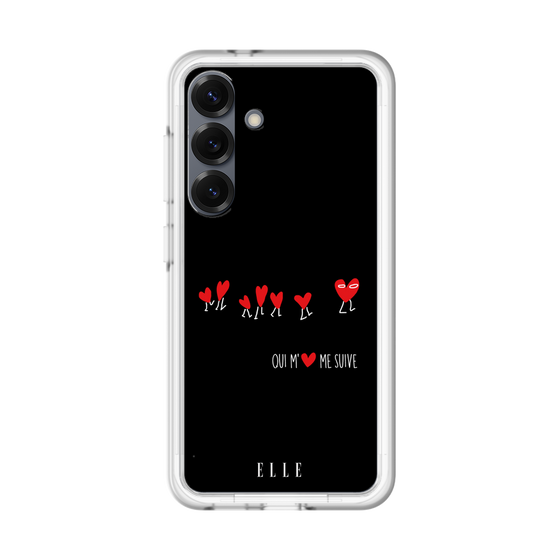 スリムプロテクションプレミアムケース［ ELLE - Let who love me follow me - ブラック ］