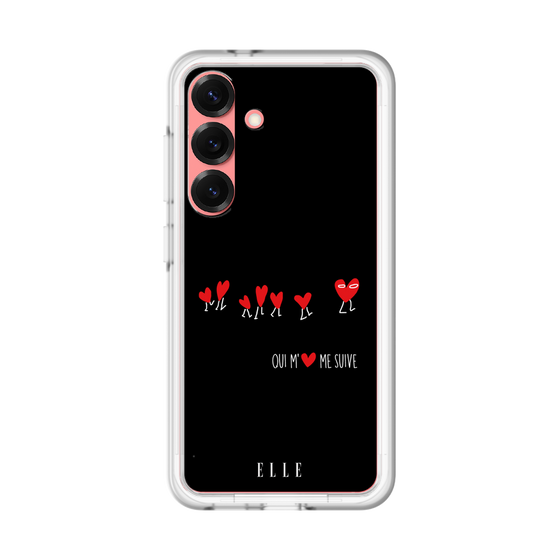 スリムプロテクションプレミアムケース［ ELLE - Let who love me follow me - ブラック ］