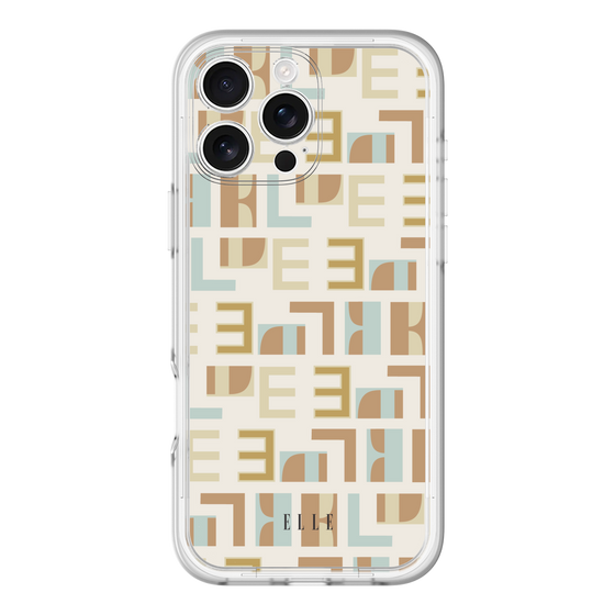 スリムプロテクションプレミアムケース［ ELLE - Iconics Prints1 ］