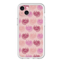 スリムプロテクションプレミアムケース［ ELLE - Cat Pattern - ピンク ］