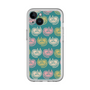 スリムプロテクションプレミアムケース［ ELLE - Cat Pattern - グリーン ］