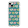 スリムプロテクションプレミアムケース［ ELLE - Cat Pattern - グリーン ］