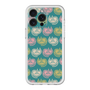 スリムプロテクションプレミアムケース［ ELLE - Cat Pattern - グリーン ］