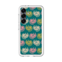 スリムプロテクションプレミアムケース［ ELLE - Cat Pattern - グリーン ］