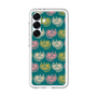 スリムプロテクションプレミアムケース［ ELLE - Cat Pattern - グリーン ］