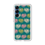 スリムプロテクションプレミアムケース［ ELLE - Cat Pattern - グリーン ］
