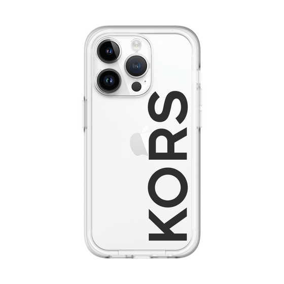 スリムプロテクションプレミアムケース［ MICHAEL KORS - Logo - Black ］