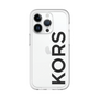 スリムプロテクションプレミアムケース［ MICHAEL KORS - Logo - Black ］