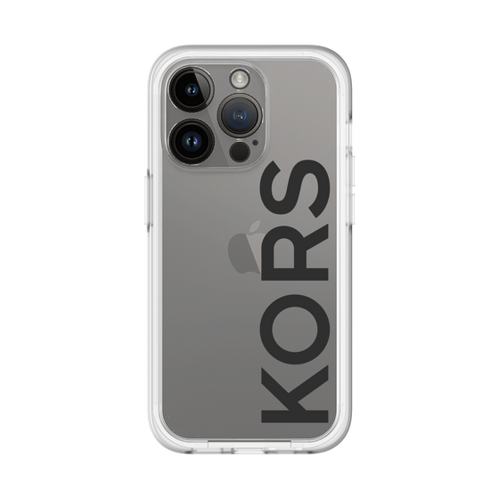 スリムプロテクションプレミアムケース［ MICHAEL KORS - Logo - Black ］