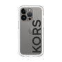 スリムプロテクションプレミアムケース［ MICHAEL KORS - Logo - Black ］