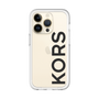 スリムプロテクションプレミアムケース［ MICHAEL KORS - Logo - Black ］