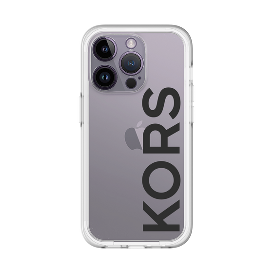 スリムプロテクションプレミアムケース［ MICHAEL KORS - Logo - Black ］