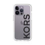 スリムプロテクションプレミアムケース［ MICHAEL KORS - Logo - Black ］
