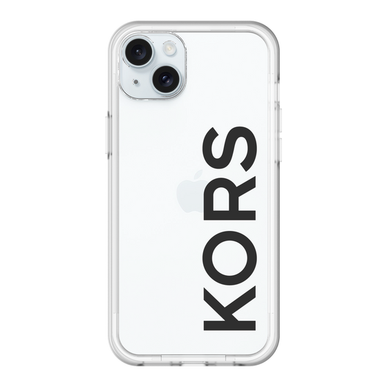 スリムプロテクションプレミアムケース［ MICHAEL KORS - Logo - Black ］