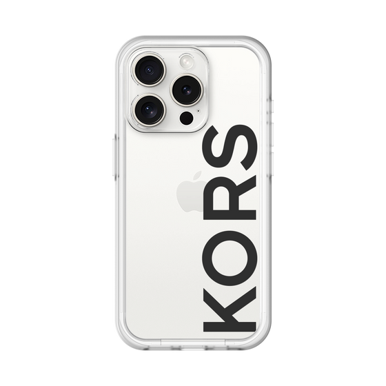スリムプロテクションプレミアムケース［ MICHAEL KORS - Logo - Black ］