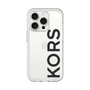 スリムプロテクションプレミアムケース［ MICHAEL KORS - Logo - Black ］