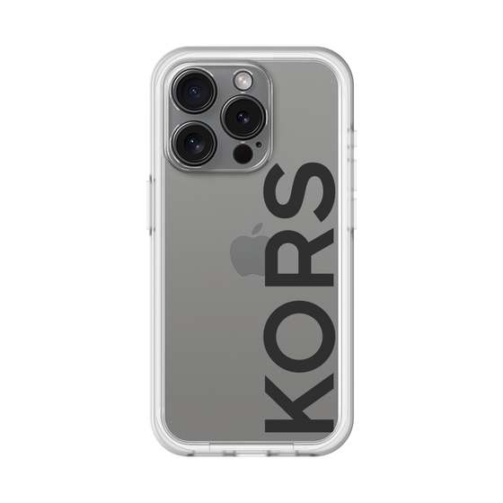 スリムプロテクションプレミアムケース［ MICHAEL KORS - Logo - Black ］