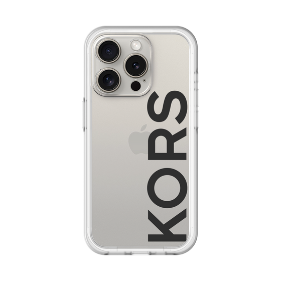 スリムプロテクションプレミアムケース［ MICHAEL KORS - Logo - Black ］