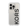 スリムプロテクションプレミアムケース［ MICHAEL KORS - Logo - Black ］
