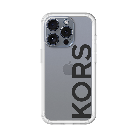 スリムプロテクションプレミアムケース［ MICHAEL KORS - Logo - Black ］