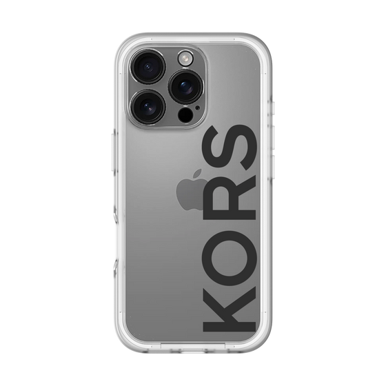スリムプロテクションプレミアムケース［ MICHAEL KORS - Logo - Black ］