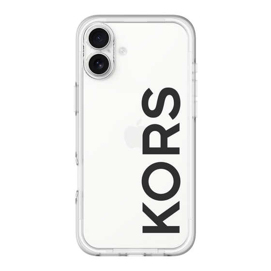 スリムプロテクションプレミアムケース［ MICHAEL KORS - Logo - Black ］