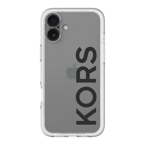 スリムプロテクションプレミアムケース［ MICHAEL KORS - Logo - Black ］
