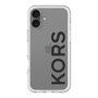 スリムプロテクションプレミアムケース［ MICHAEL KORS - Logo - Black ］