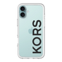 スリムプロテクションプレミアムケース［ MICHAEL KORS - Logo - Black ］