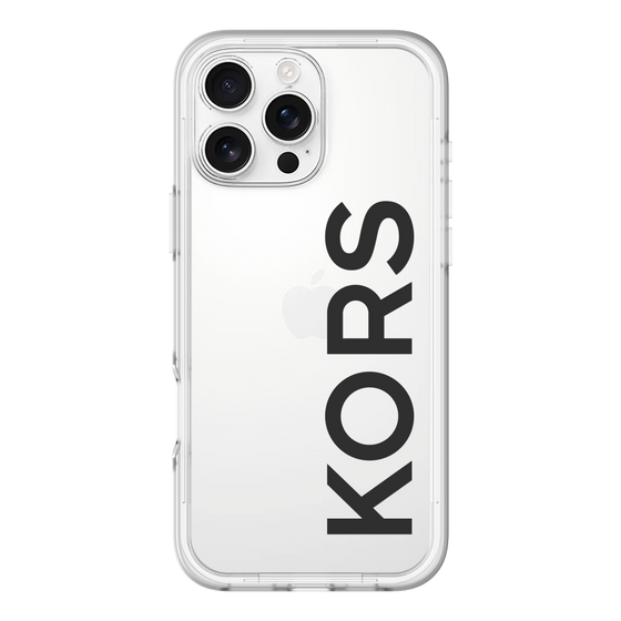 スリムプロテクションプレミアムケース［ MICHAEL KORS - Logo - Black ］