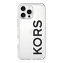 スリムプロテクションプレミアムケース［ MICHAEL KORS - Logo - Black ］