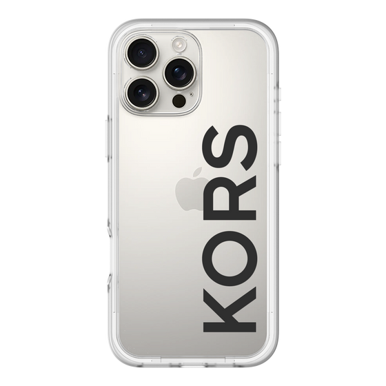 スリムプロテクションプレミアムケース［ MICHAEL KORS - Logo - Black ］
