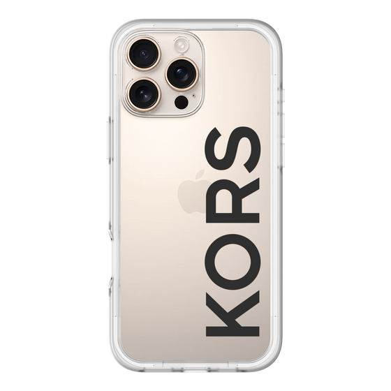 スリムプロテクションプレミアムケース［ MICHAEL KORS - Logo - Black ］