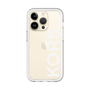 スリムプロテクションプレミアムケース［ MICHAEL KORS - Logo - White ］