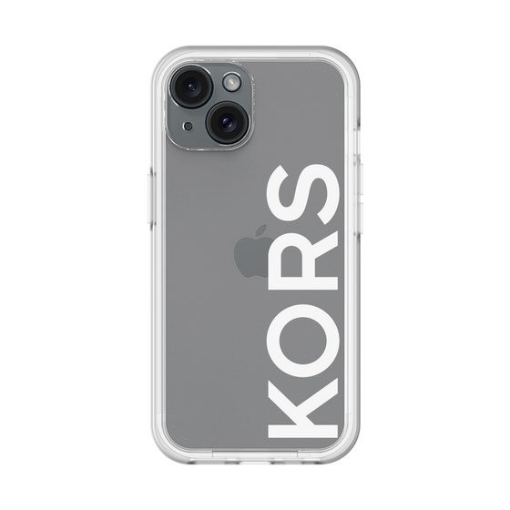 スリムプロテクションプレミアムケース［ MICHAEL KORS - Logo - White ］