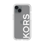 スリムプロテクションプレミアムケース［ MICHAEL KORS - Logo - White ］